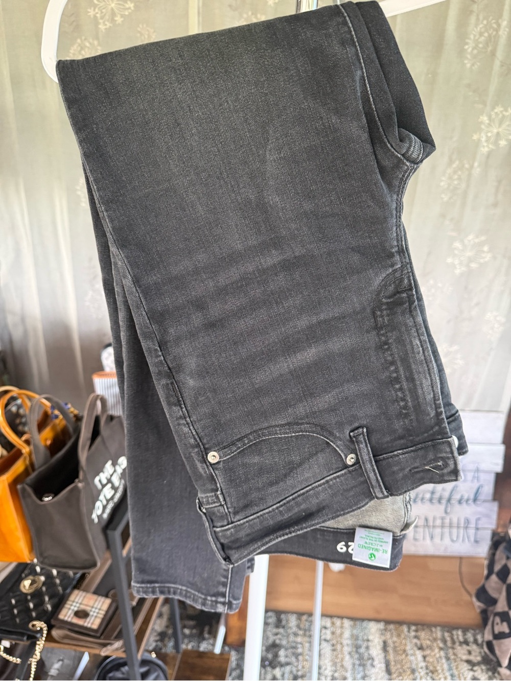 Black Women's Jeans - Slim Fit - Picture 2 of 6
